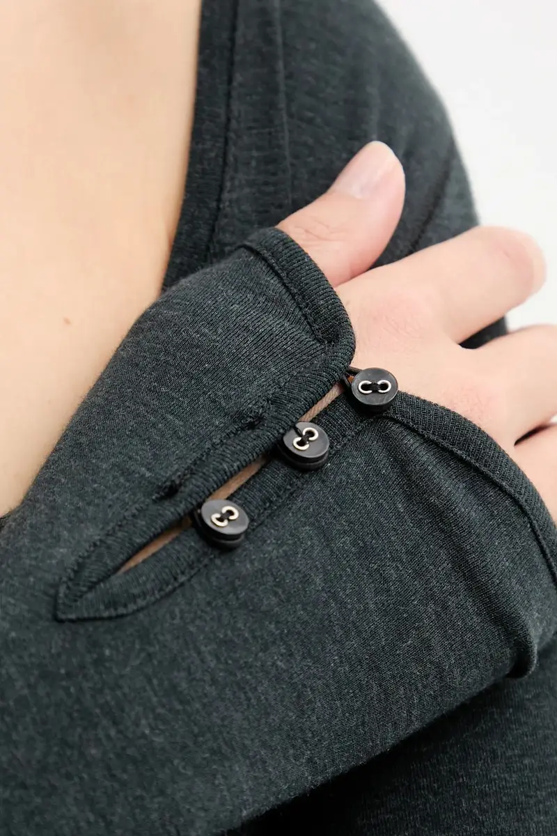 camicia a maniche lunghe colore nero 50542107 miniatura 5