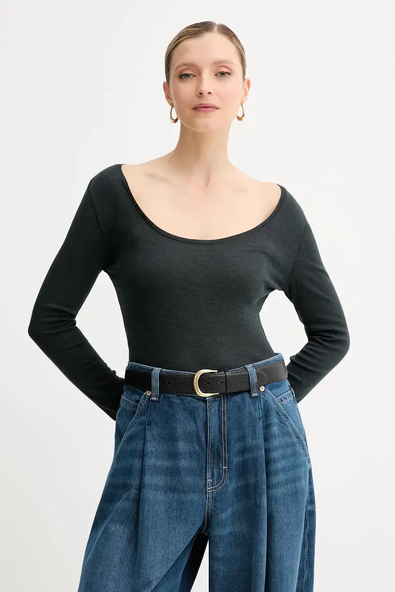 camicia a maniche lunghe colore nero 50542107