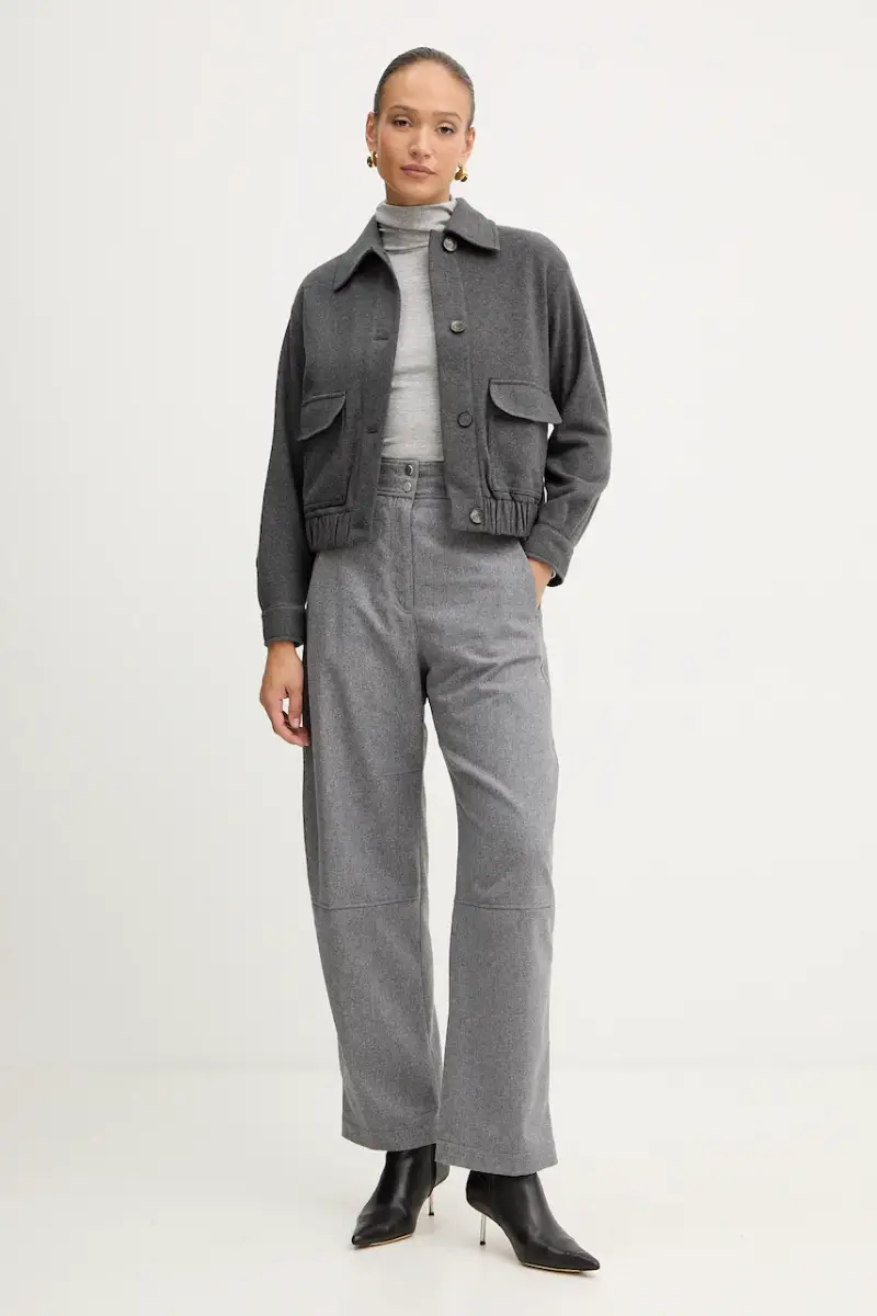 camicia a maniche lunghe donna colore grigio 50548098 miniatura 2