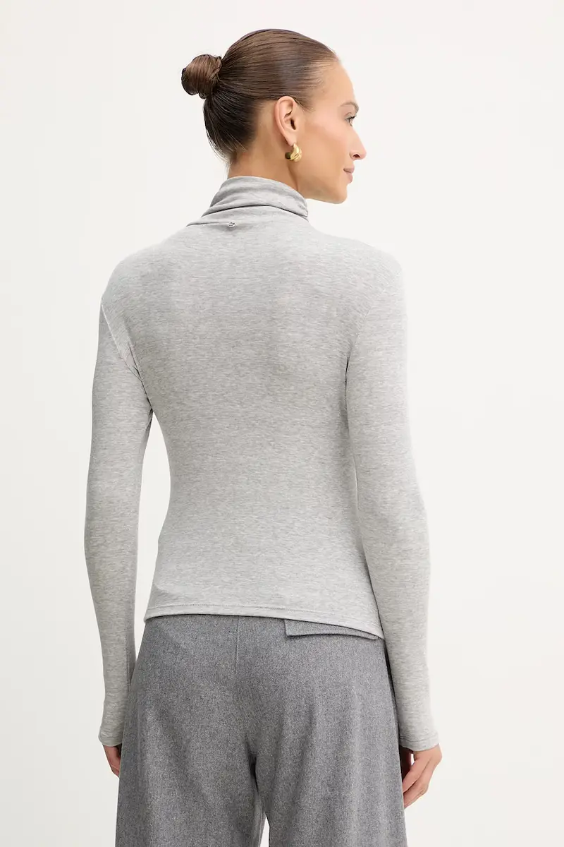 camicia a maniche lunghe donna colore grigio 50548098 miniatura 3