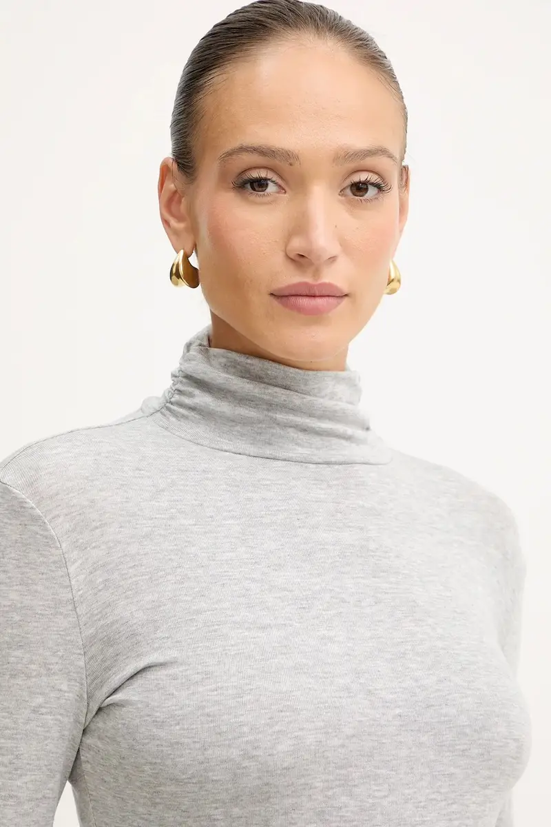 camicia a maniche lunghe donna colore grigio 50548098 miniatura 4