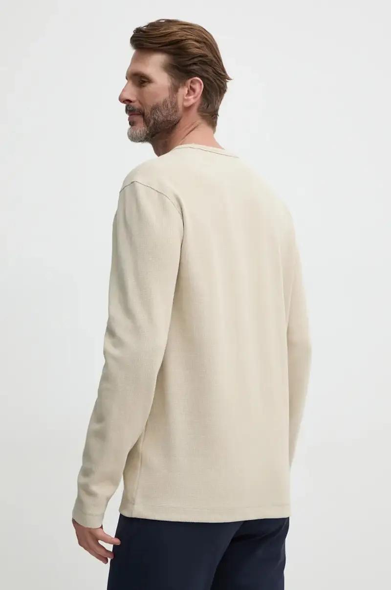 camicia a maniche lunghe uomo colore beige 50520725 miniatura 3