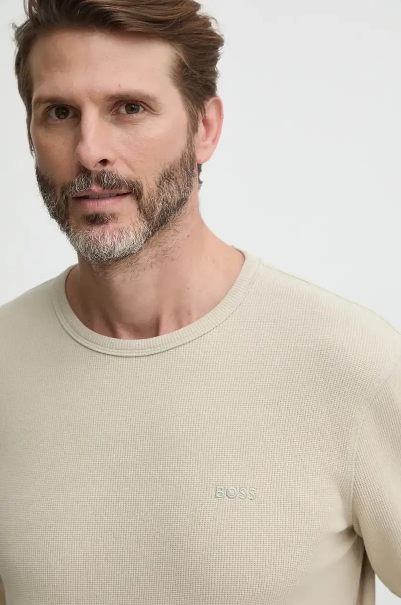 camicia a maniche lunghe uomo colore beige 50520725 miniatura 4