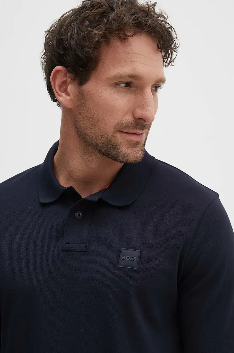 camicia a maniche lunghe uomo colore blu navy 50507704 miniatura 4