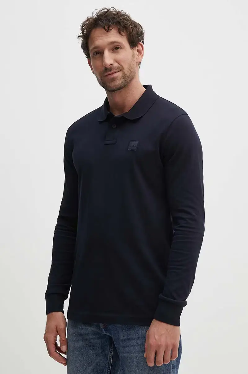 camicia a maniche lunghe uomo colore blu navy 50507704