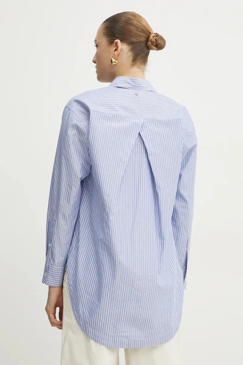 camicia donna colore blu 50531052 miniatura 3