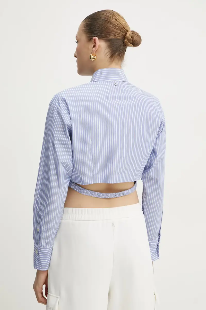 camicia donna colore blu 50531064 miniatura 3