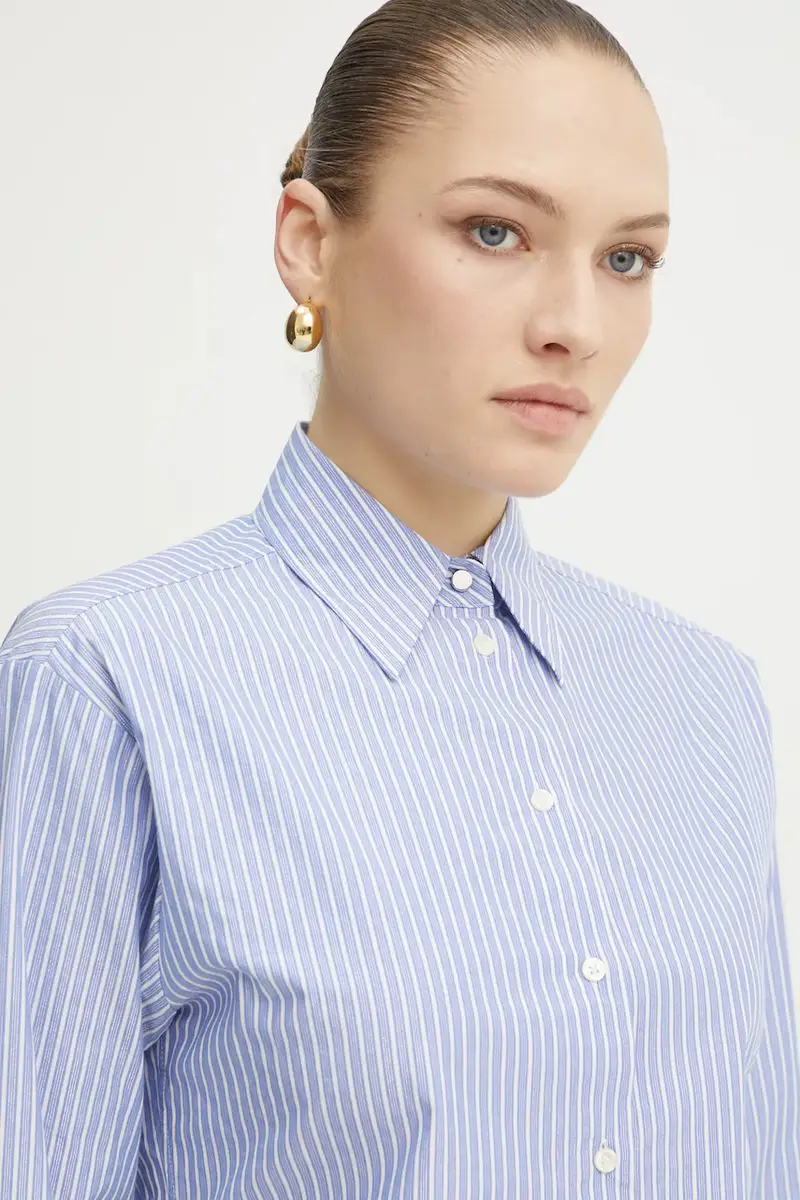 camicia donna colore blu 50531064 miniatura 4