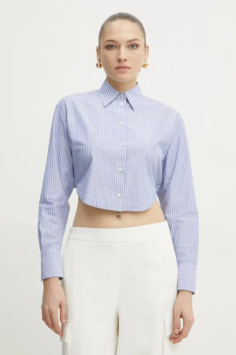 camicia donna colore blu 50531064