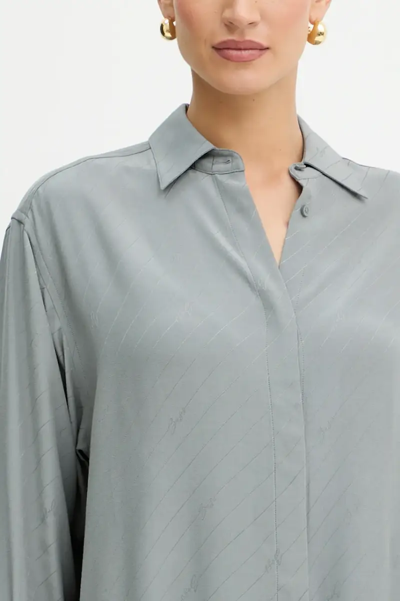 camicia donna colore grigio 50544015 miniatura 5
