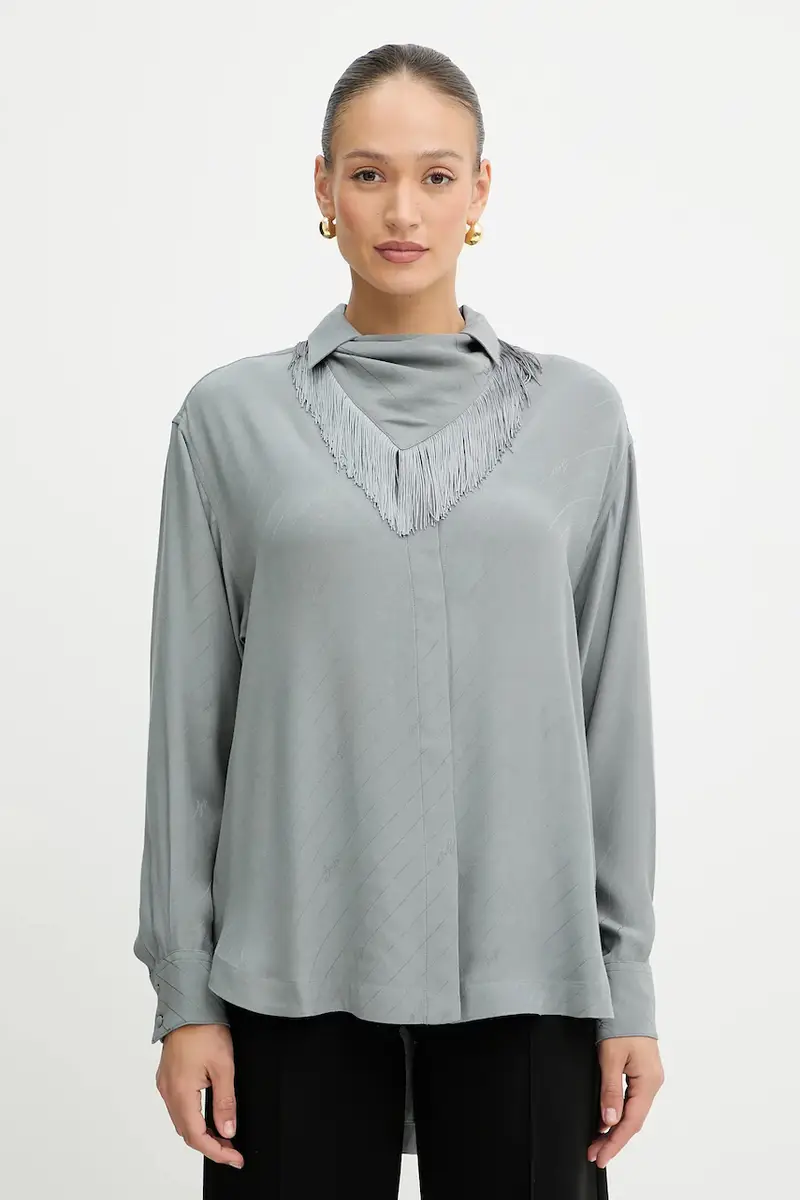 camicia donna colore grigio 50544015