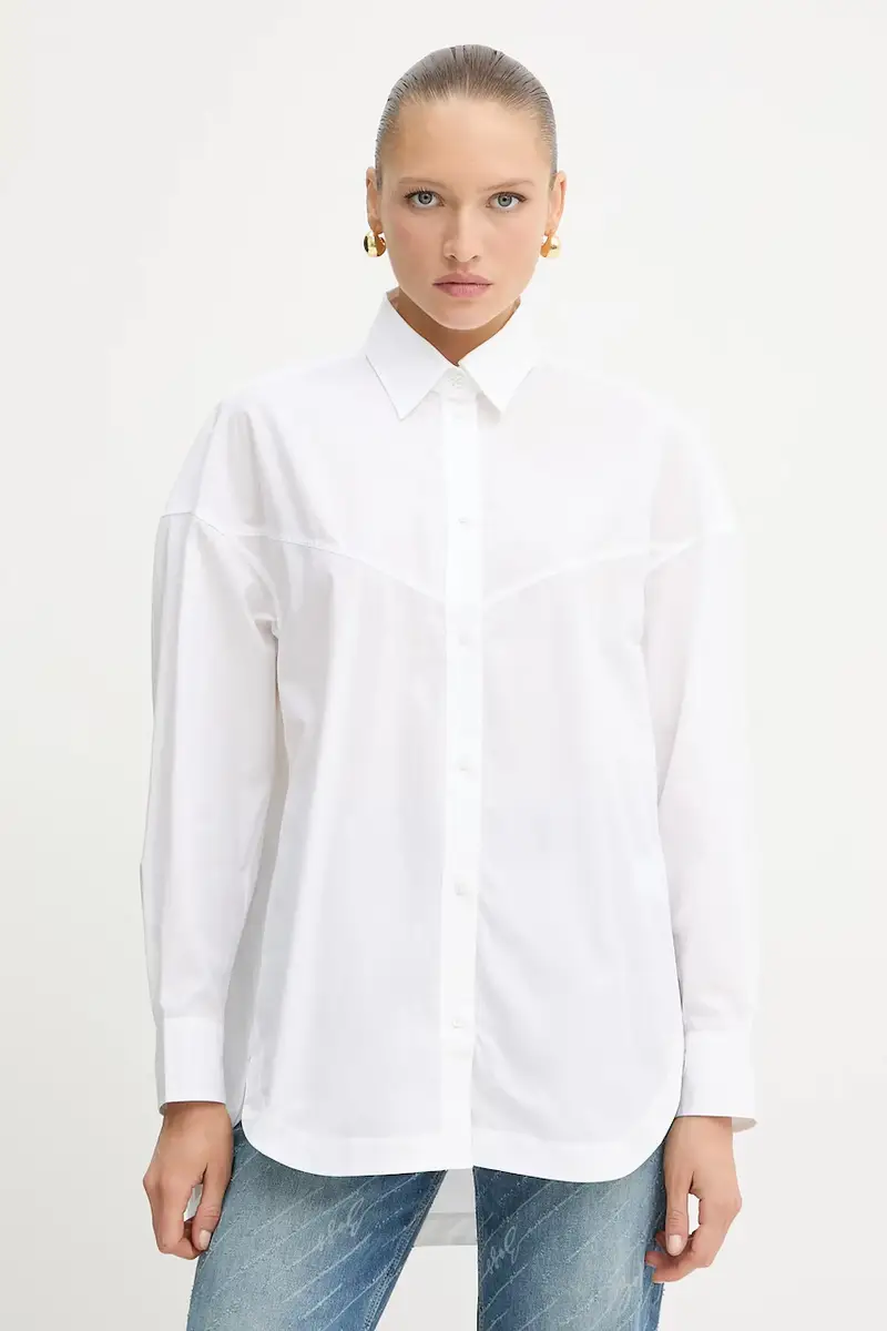 camicia in cotone donna colore bianco 50543546