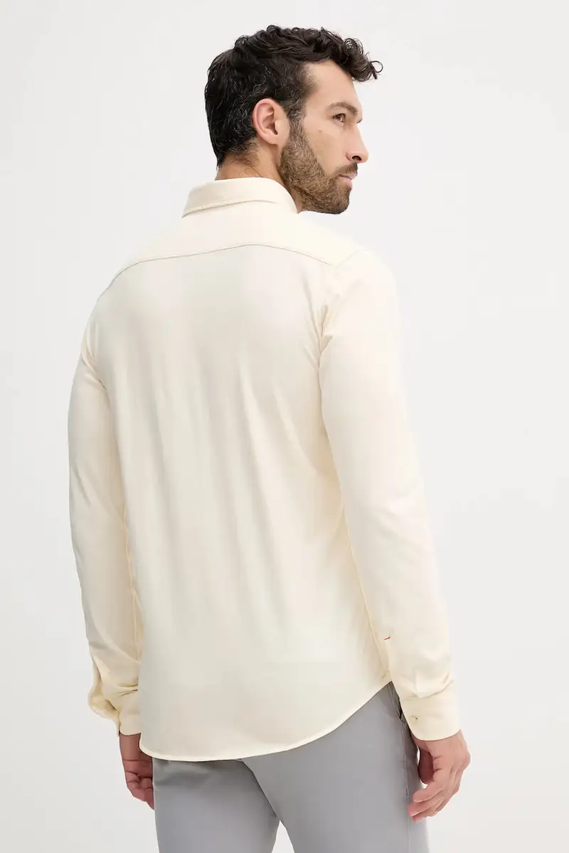 camicia in cotone uomo colore beige 50543089 miniatura 3