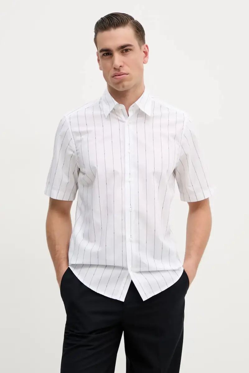 camicia in cotone uomo colore bianco 50537372