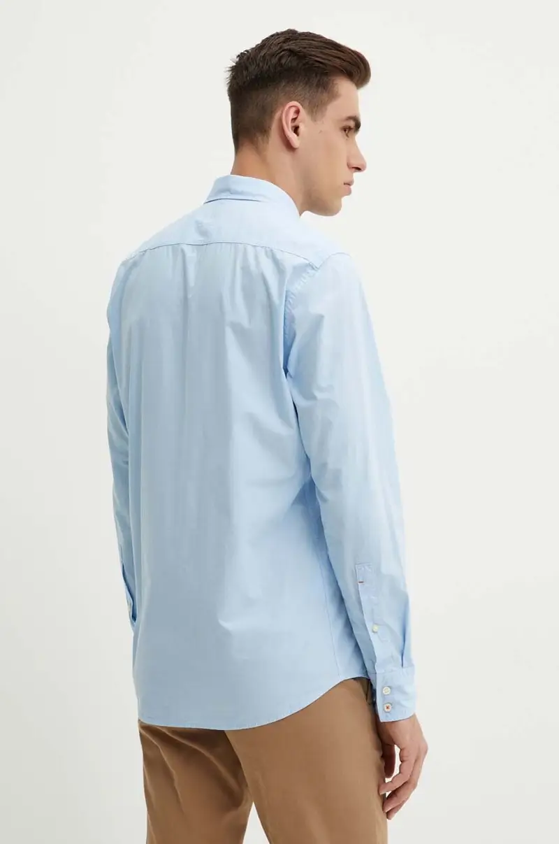 camicia in cotone uomo colore blu 50518304 miniatura 4