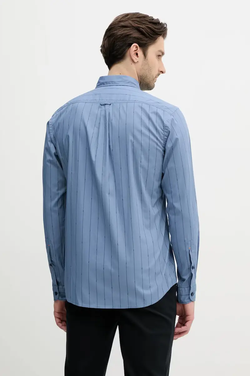 camicia in cotone uomo colore blu 50537368 miniatura 2