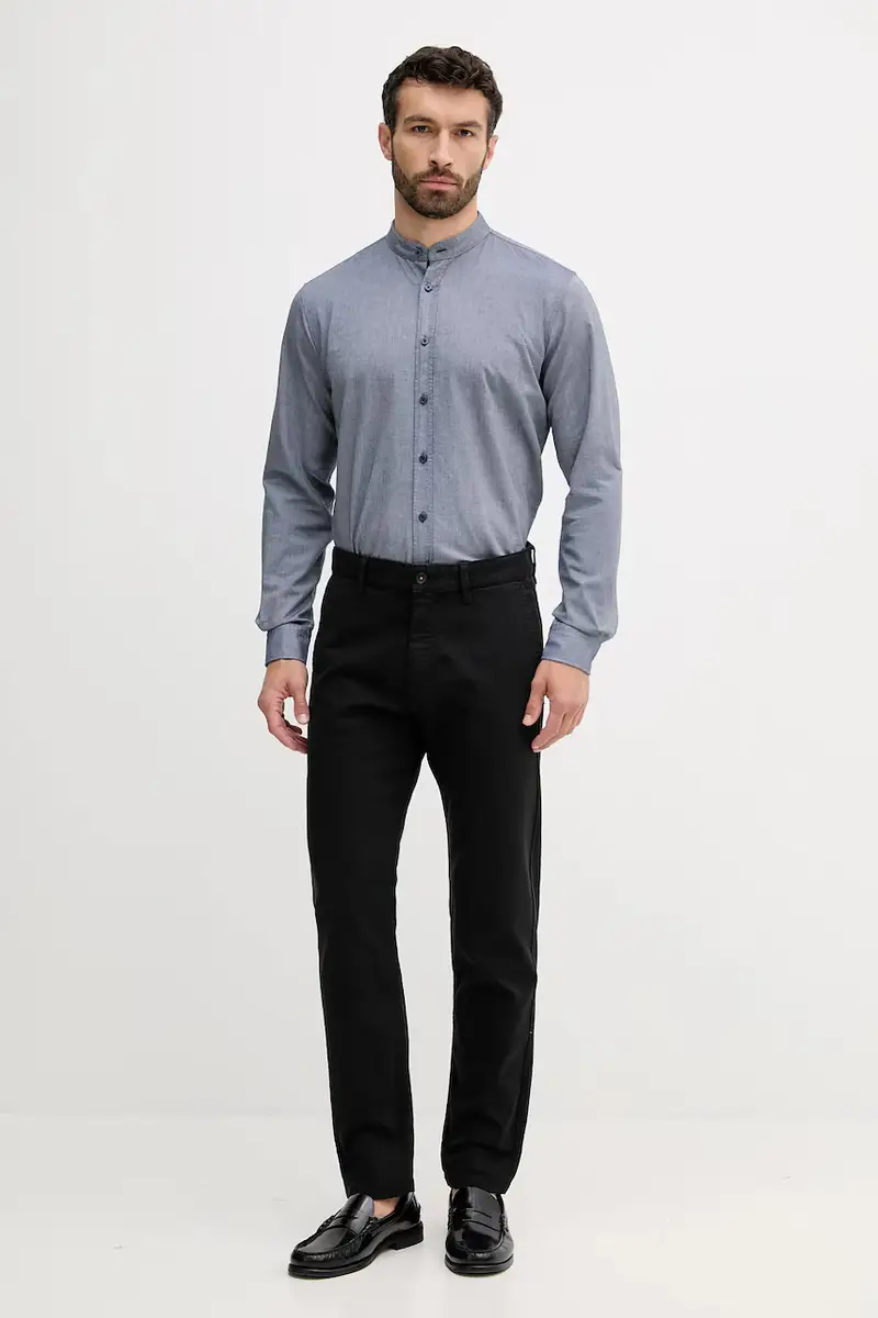 camicia in cotone uomo colore blu 50543101 miniatura 2