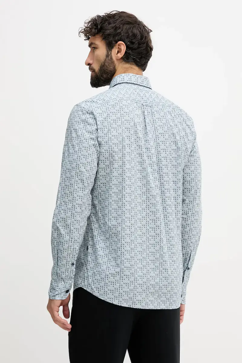 camicia in cotone uomo colore blu 50548975 miniatura 3