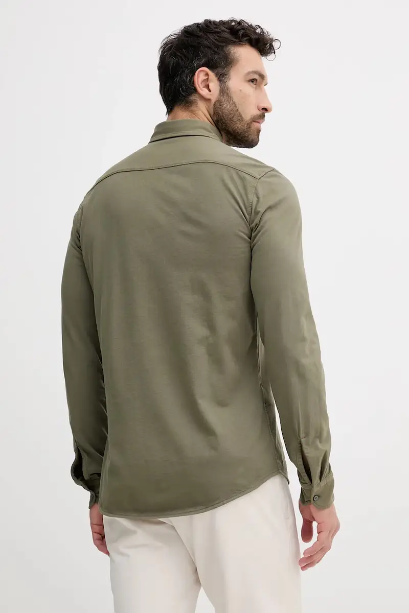 camicia in cotone uomo colore verde 50543089 miniatura 3