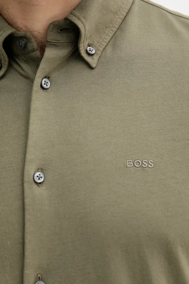 camicia in cotone uomo colore verde 50543089 miniatura 5