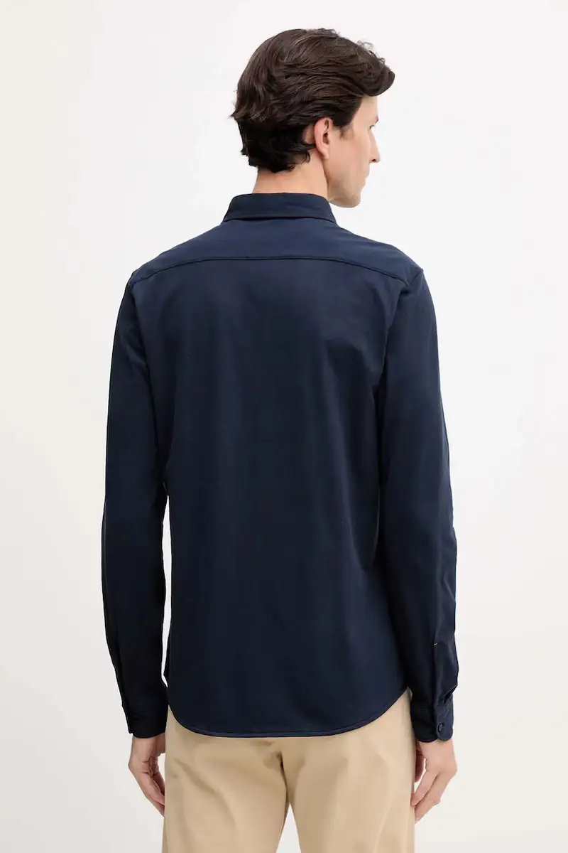 camicia in cotone uomo colore verde 50543089 Blu navy miniatura 3