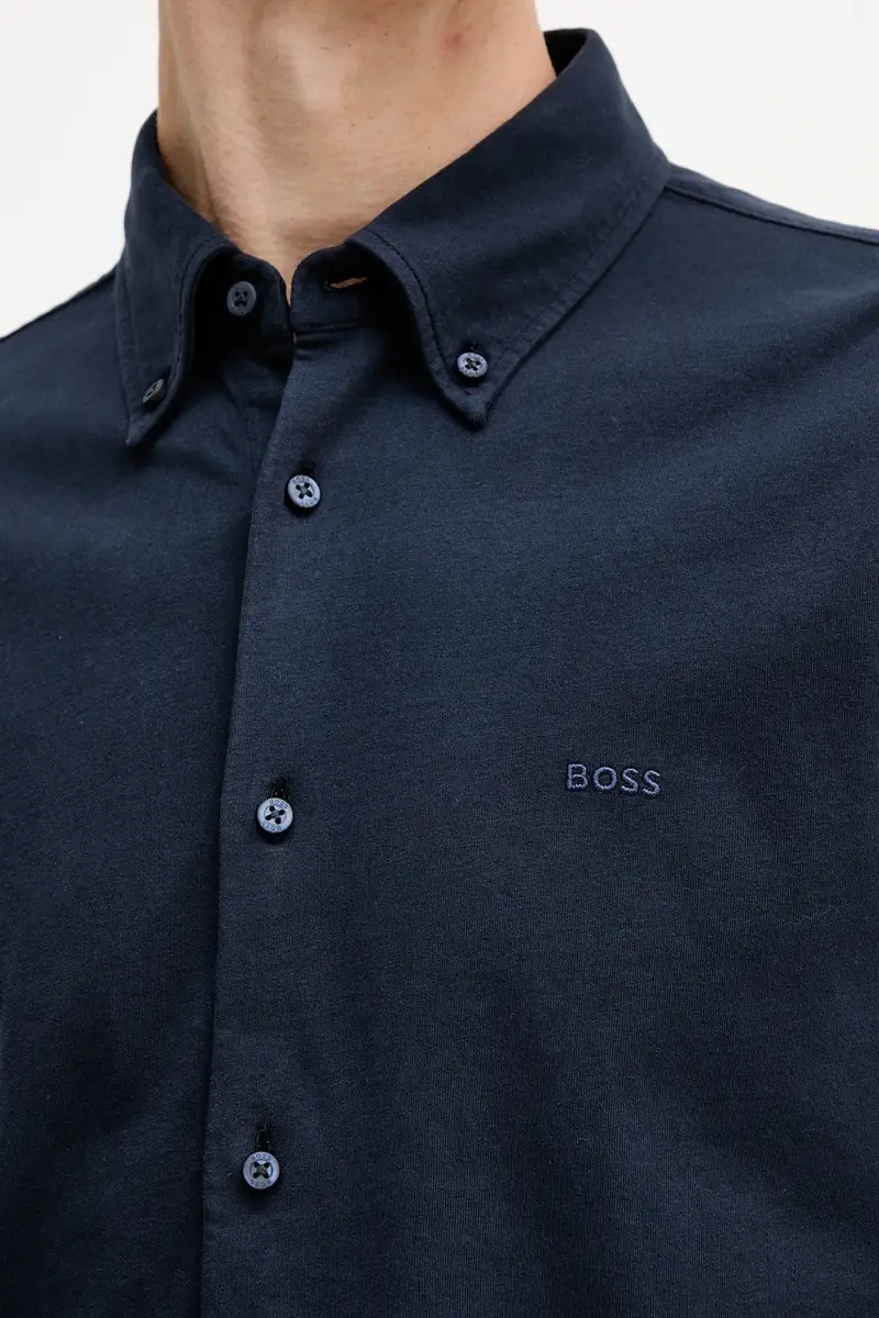 camicia in cotone uomo colore verde 50543089 Blu navy miniatura 5