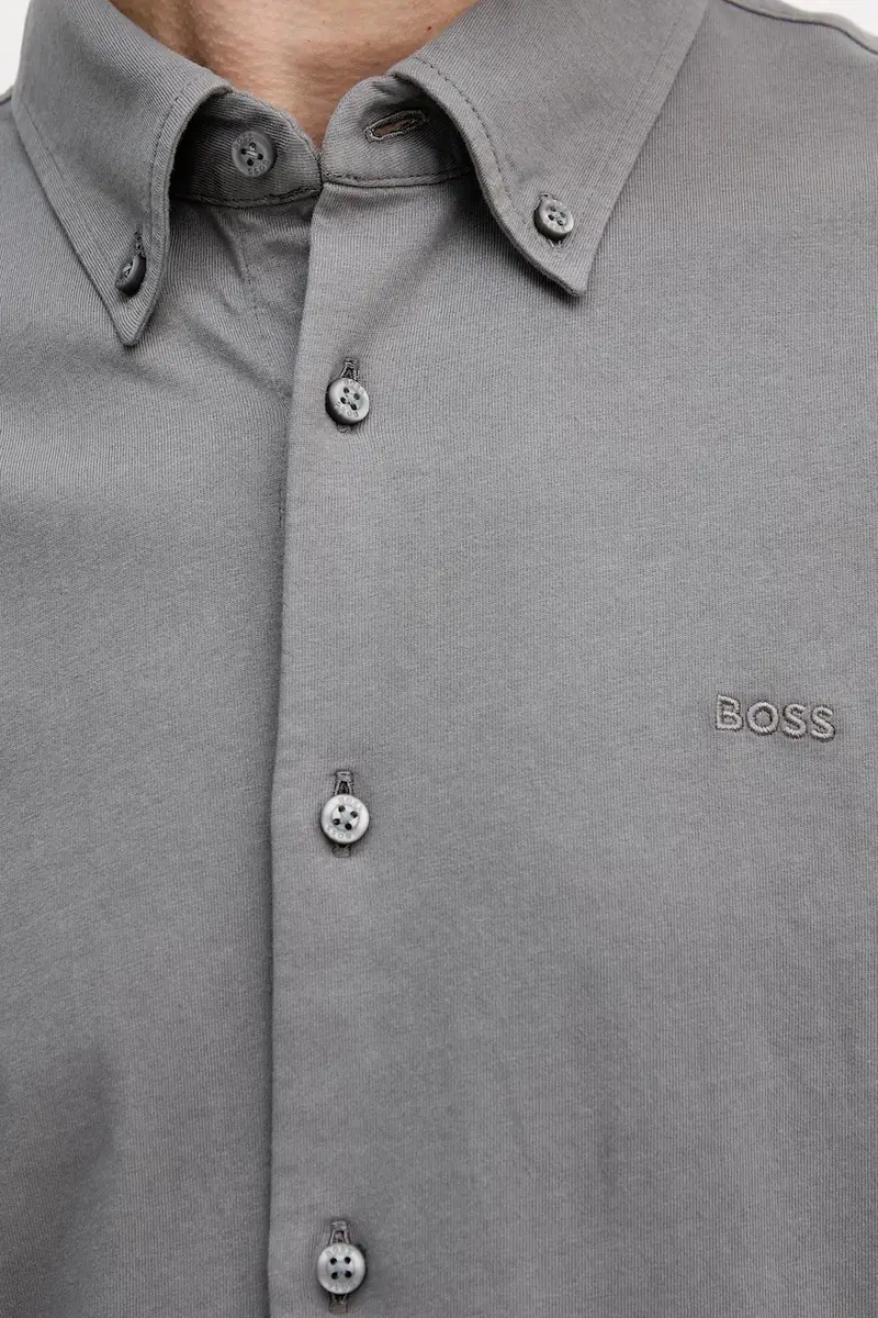 camicia in cotone uomo colore verde 50543089 Grigio miniatura 5