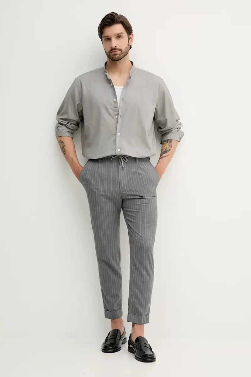 camicia in cotone uomo colore verde 50543101 miniatura 2