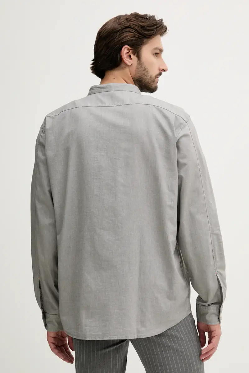 camicia in cotone uomo colore verde 50543101 miniatura 3