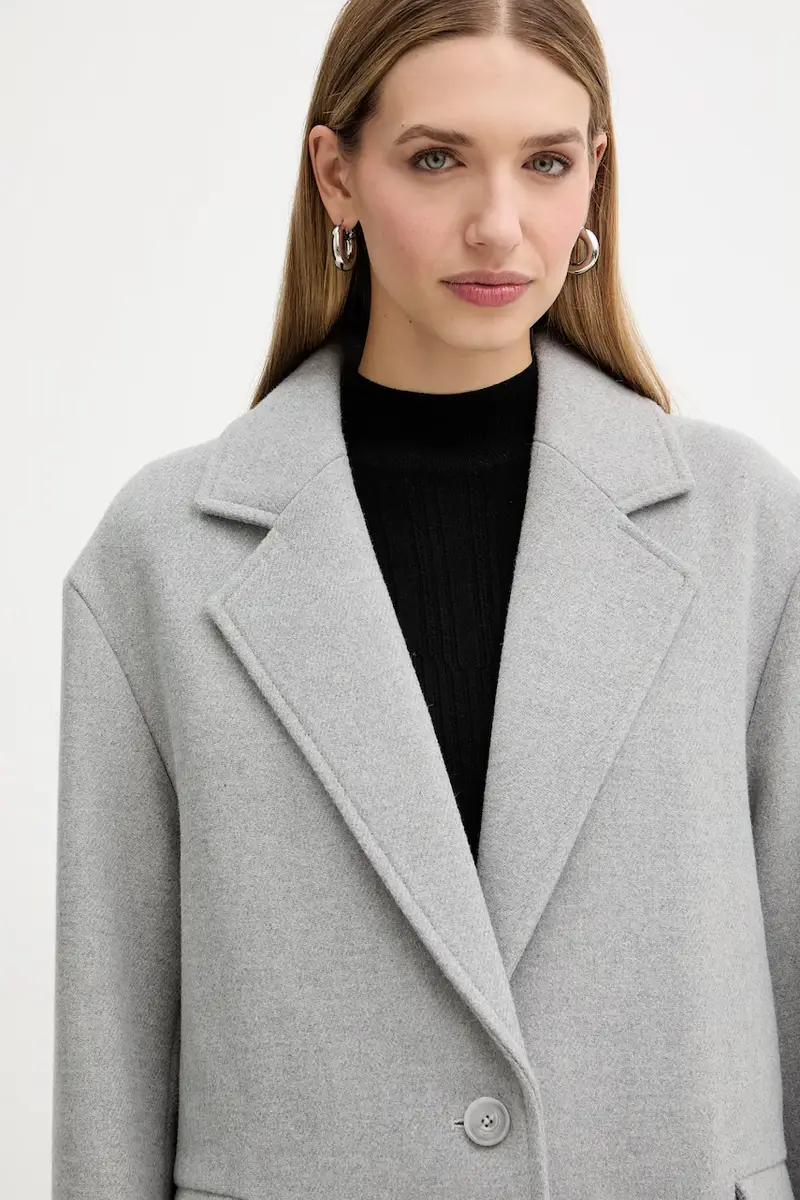 cappotto con lana C_Calesara2 colore grigio 50548660 miniatura 4