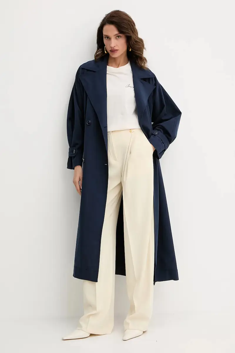 cappotto donna colore blu navy 50543216 miniatura 2