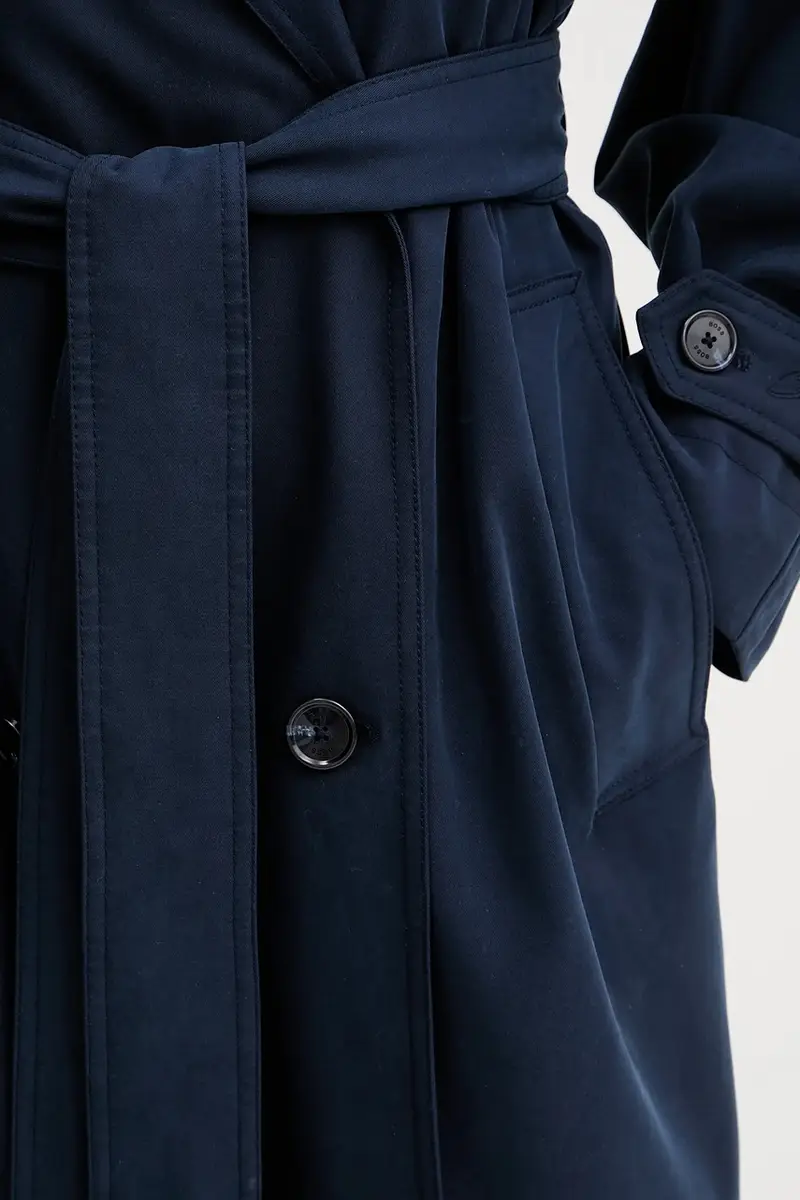 cappotto donna colore blu navy 50543216 miniatura 5