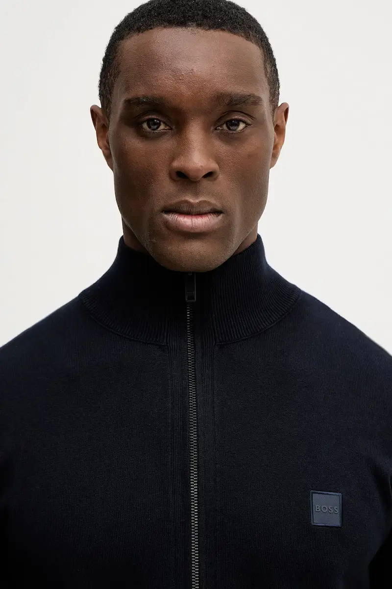 Boss Orange Cardigan Blu 4148296 miniatura 4