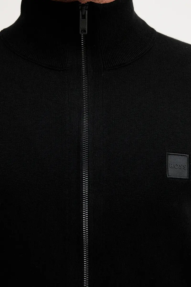 Boss Orange Cardigan Uomo Nero 3919897 miniatura 5