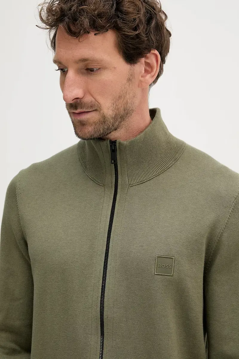 Boss Orange Cardigan Uomo Verde 3427769 miniatura 4