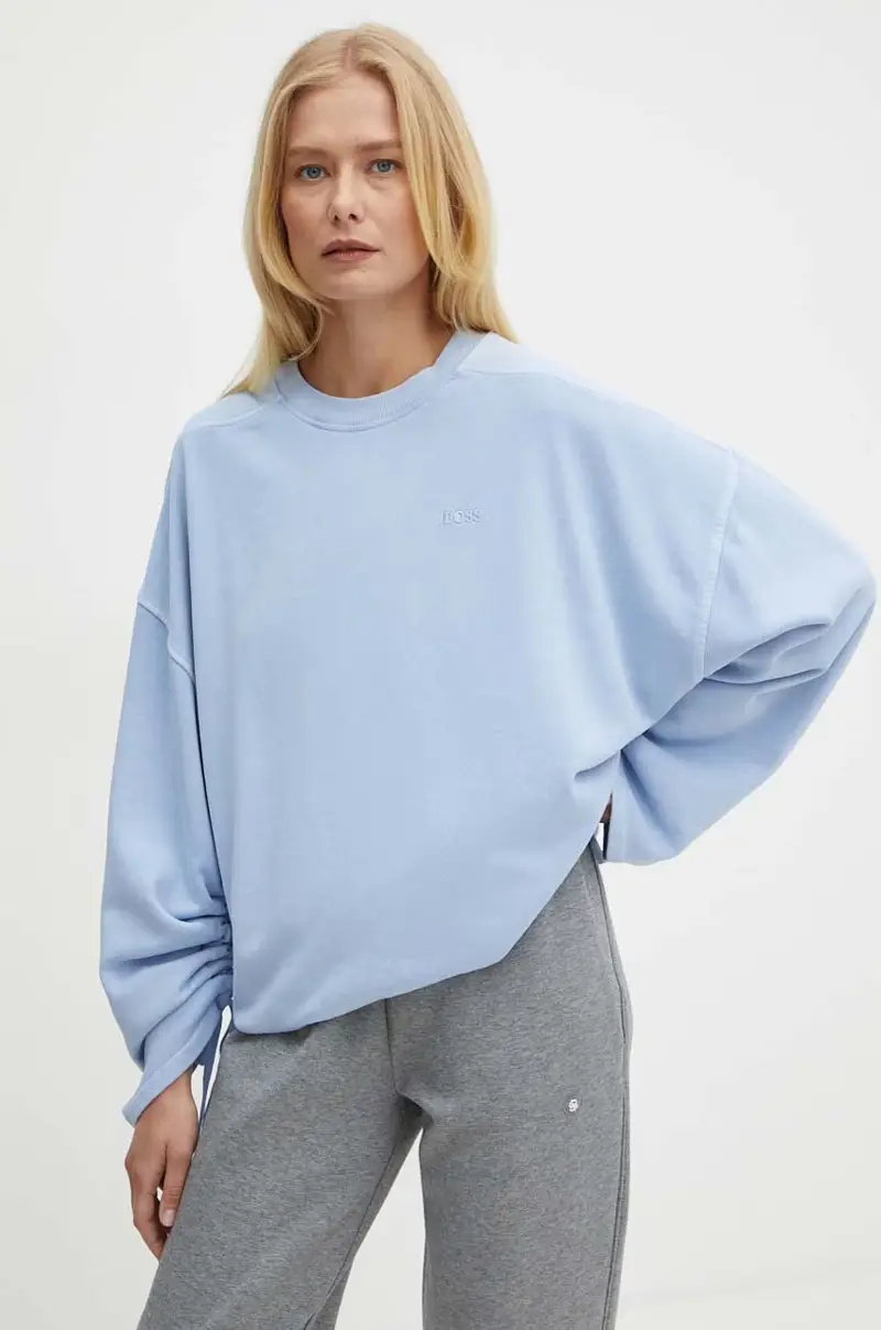 felpa in cotone donna colore blu 50518541