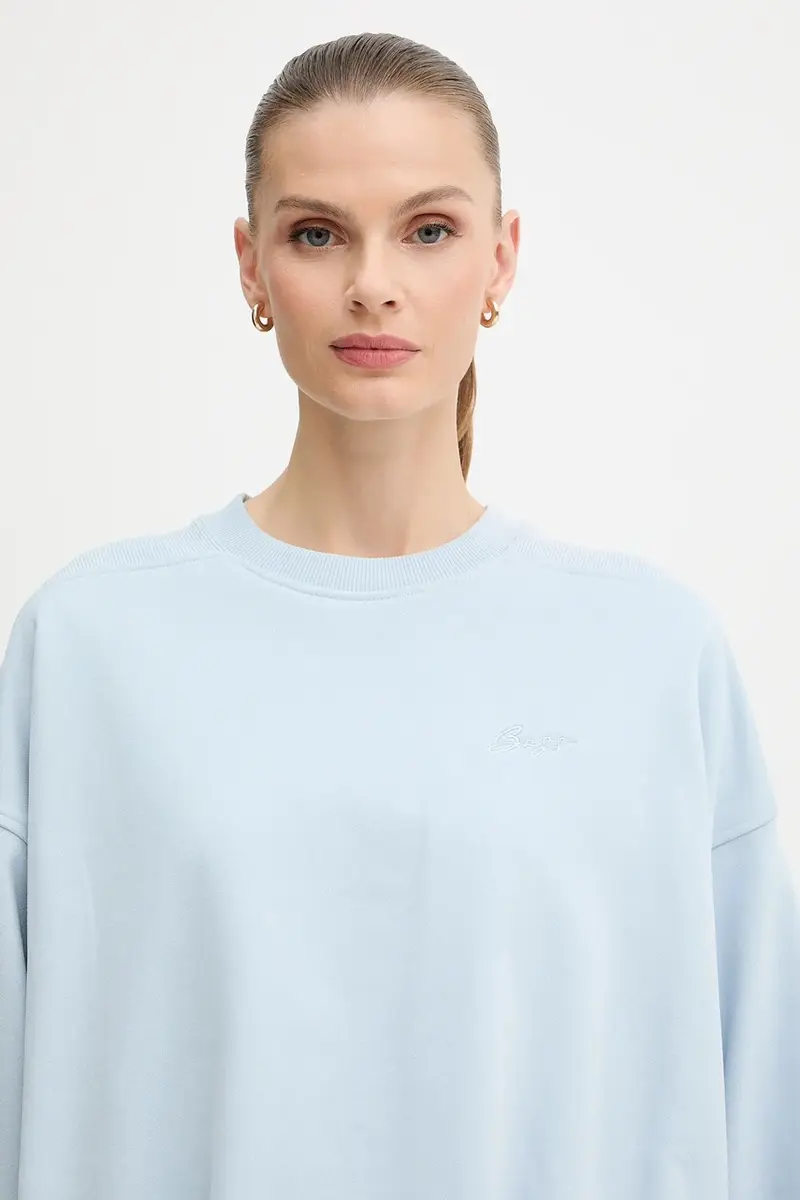 felpa in cotone donna colore blu 50554908 miniatura 4