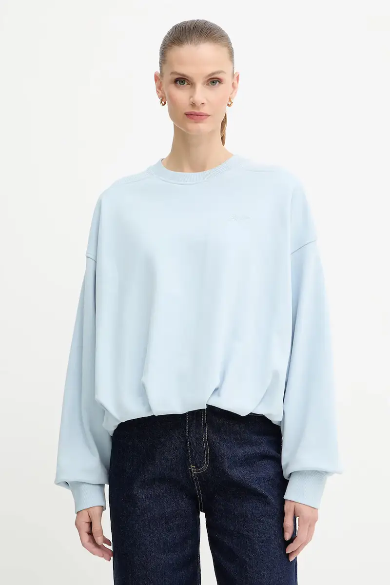 felpa in cotone donna colore blu 50554908