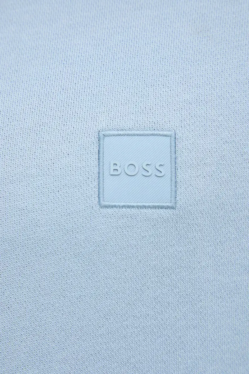 felpa in cotone uomo colore blu con cappuccio 50509314 miniatura 5