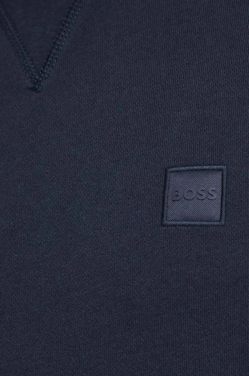 felpa in cotone uomo colore blu navy 50509323 miniatura 5