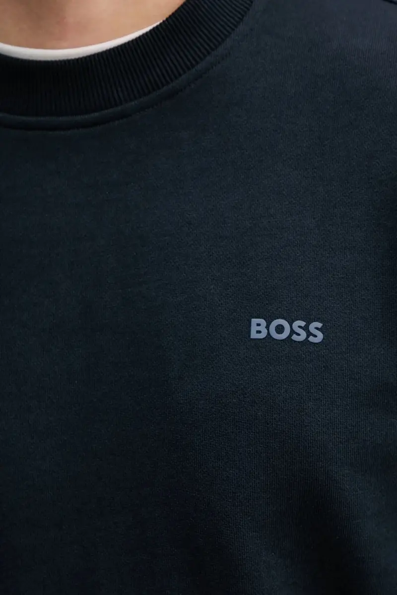 felpa in cotone uomo colore blu navy 50539809 miniatura 5