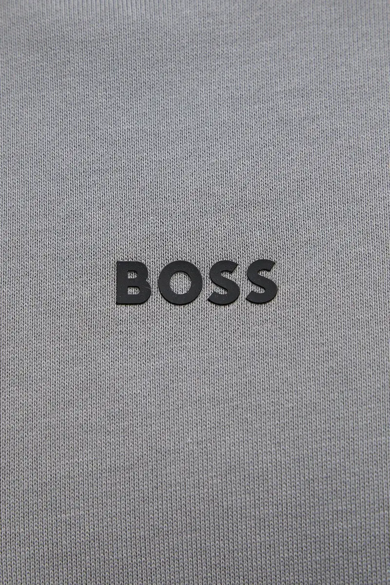 felpa in cotone uomo colore marrone con cappuccio Grigio miniatura 5