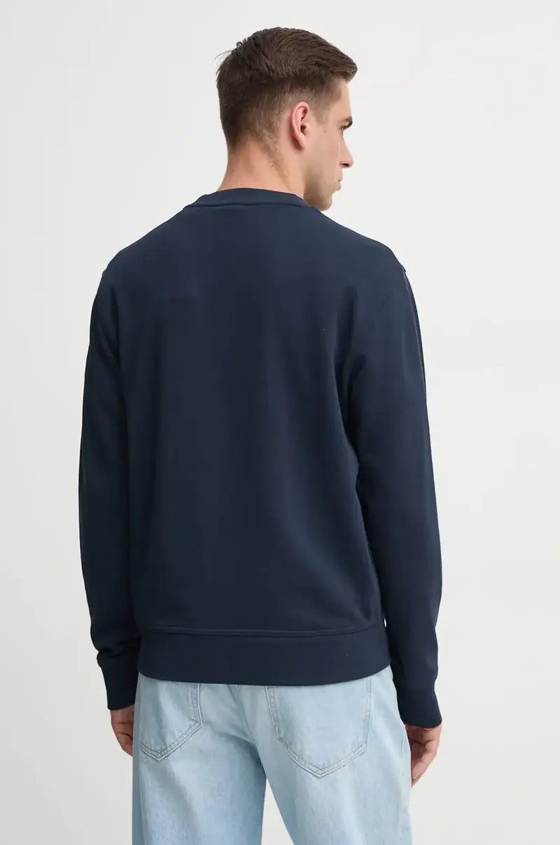 felpa in cotone uomo colore nero con cappuccio 50514541 Blu navy miniatura 3