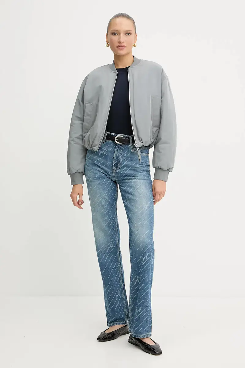 giacca bomber reversibile colore grigio 50542454 miniatura 2