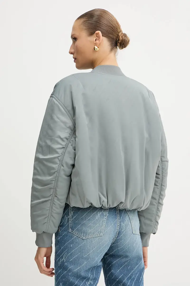 giacca bomber reversibile colore grigio 50542454 miniatura 3