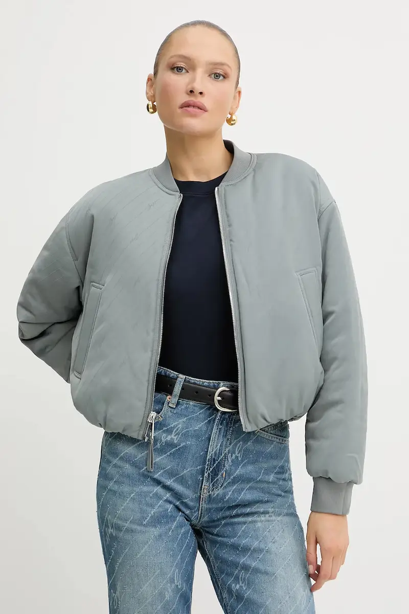 giacca bomber reversibile colore grigio 50542454