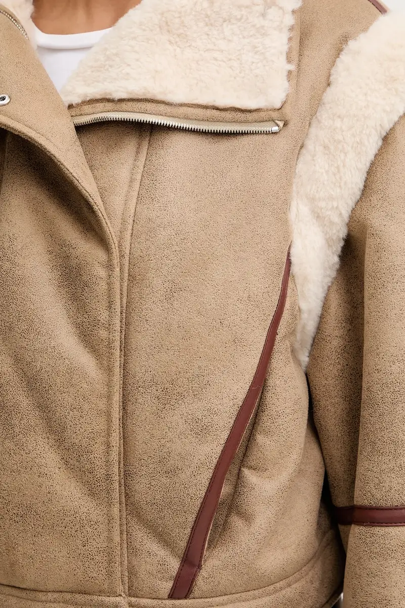 giacca C_Cheerlea Beige miniatura 5