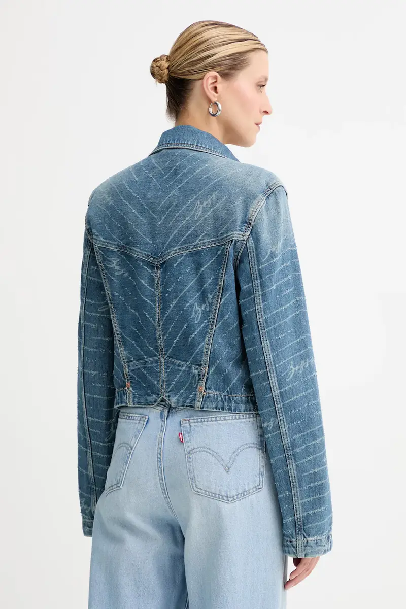 giacca di jeans colore blu 50542426 miniatura 3