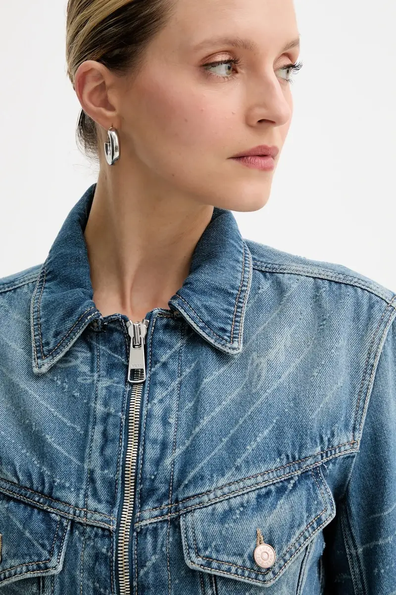 giacca di jeans colore blu 50542426 miniatura 4