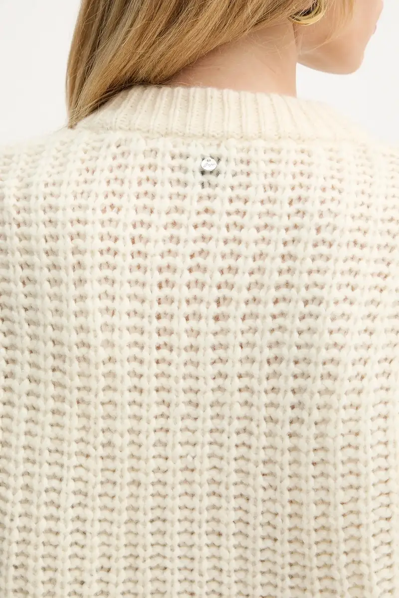 gilet con lana colore beige 50549310 miniatura 5